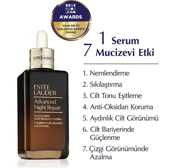6. Hepsiburada’da indirimde olan Estee Lauder Advanced Night Repair ile cildinize gençlik iksiri sunacaksınız!