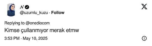 Sosyal medyadan gelen tepkiler ise bu şekilde: