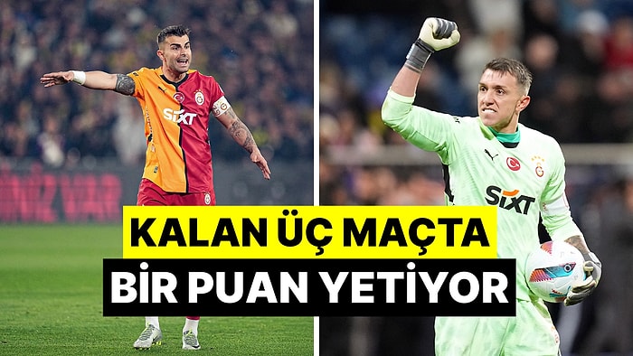 Trabzon'da Üç Puanı Aldı: Galatasaray Süper Lig'de Şampiyonluğa Çok Yakın!