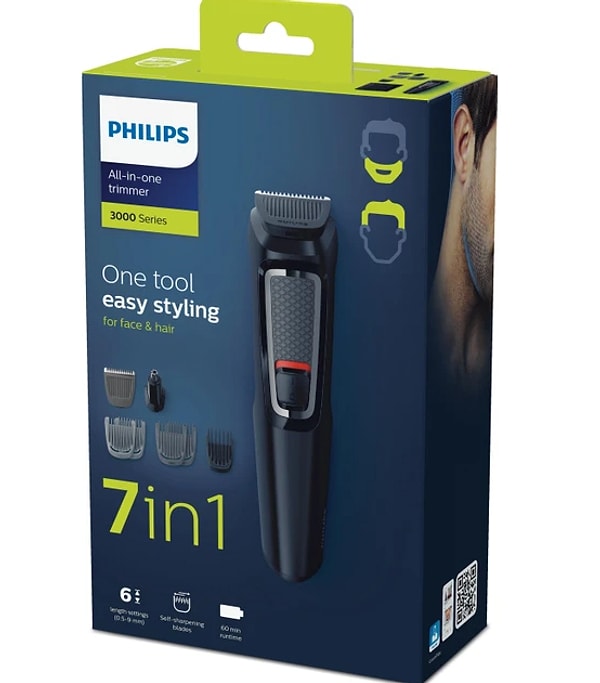 9. Philips MG3720 Erkek Bakım Seti 7'si 1 Arada