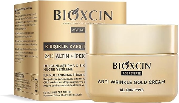 Bioxcin Age Reverse Kırışıklık Karşıtı Altın Krem Görseli