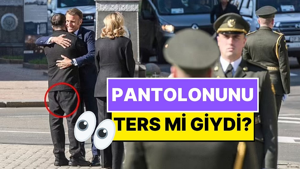 Dünyada Viral Olan Fotoğraf! Zelenskiy Pantolonunu Ters mi Giydi?