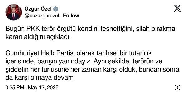 Özgür Özel'in açıklamaları Görseli