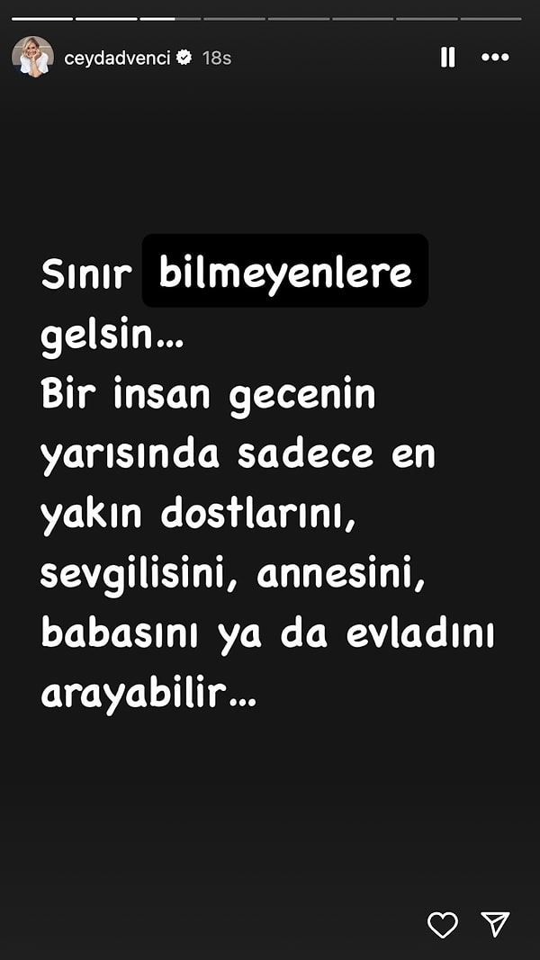 Tam da bu paylaşımın ardından Ceyda Düvenci’den gelen paylaşım sosyal medyada büyük merak uyandırdı.