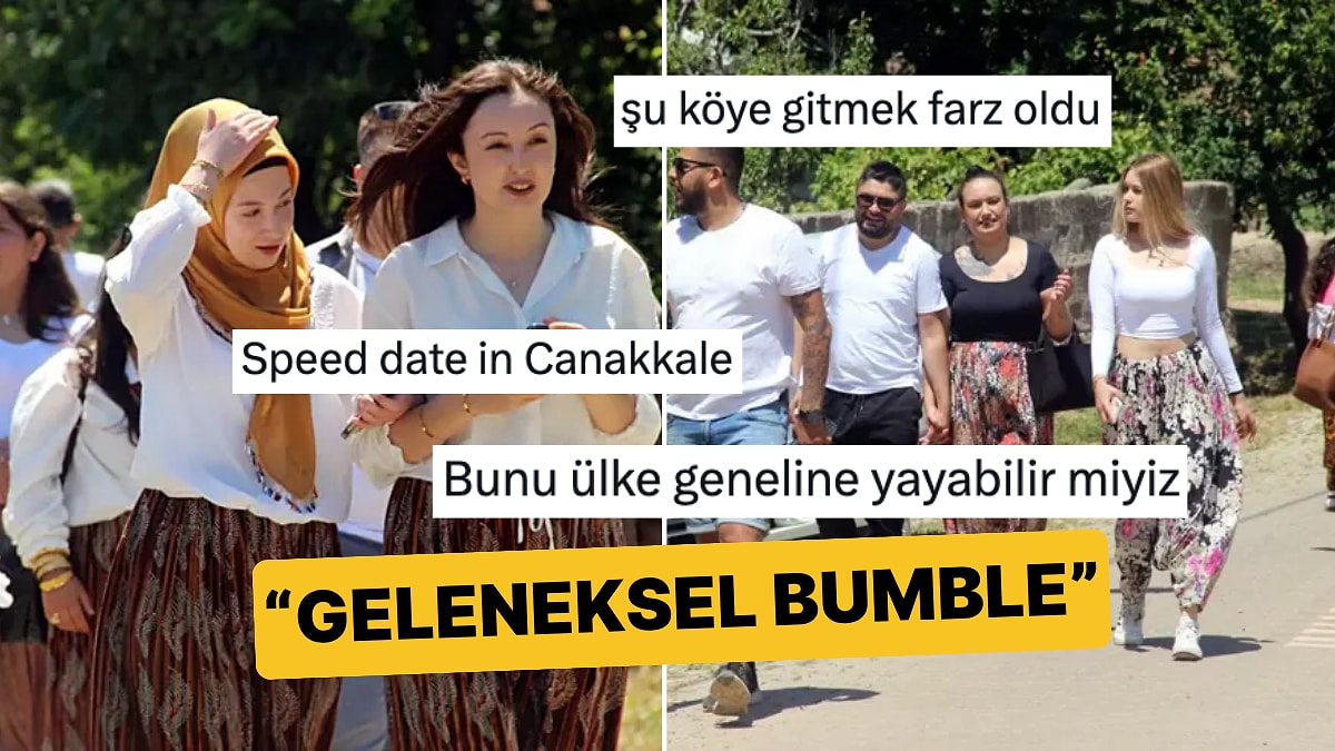 Geleneksel Bumble: Çanakkale&apos;deki Gençler &apos;Aşıklar Sokağı&apos;na Çıkarak Eş Adaylarını Aradı