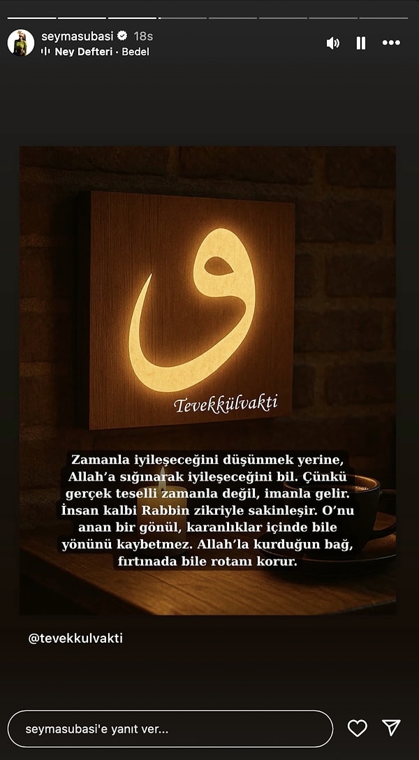 Bu sefer de tevekkül etmeye karar verdi kendisi.