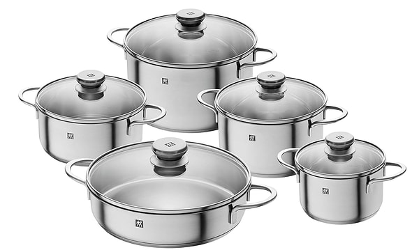 5. Mutfakta harikalar yaratmak isteyenler, Amazon’da indirimde olan Zwilling 5 Parça Tencere Seti’ne bayılacaksınız!