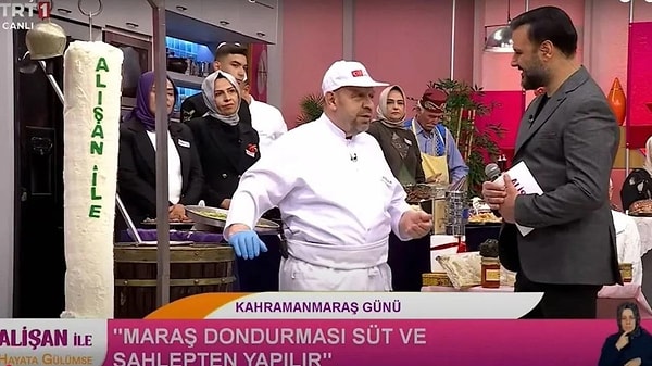 TRT’de yayınlanan programda canlı yayına katıldı.