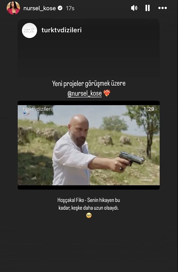 Nursel Köse, Fikriye'nin hikayesinin bu kadar olduğunu söyledi.