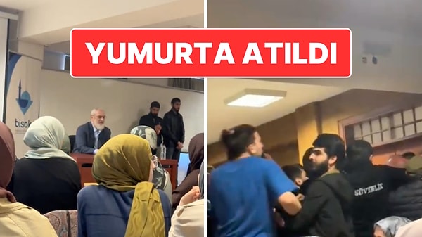 ‘Altı Yaşında Evlenilebilir’ Demişti: Nureddin Yıldız’a Boğaziçi Üniversitesi’nde Yumurtalı Protesto