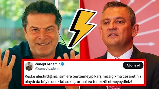 “Hodri Meydan!”: Özgür Özel’in Eleştirisine Gazeteci Cüneyt Özdemir Meydan Okuyarak Cevap Verdi