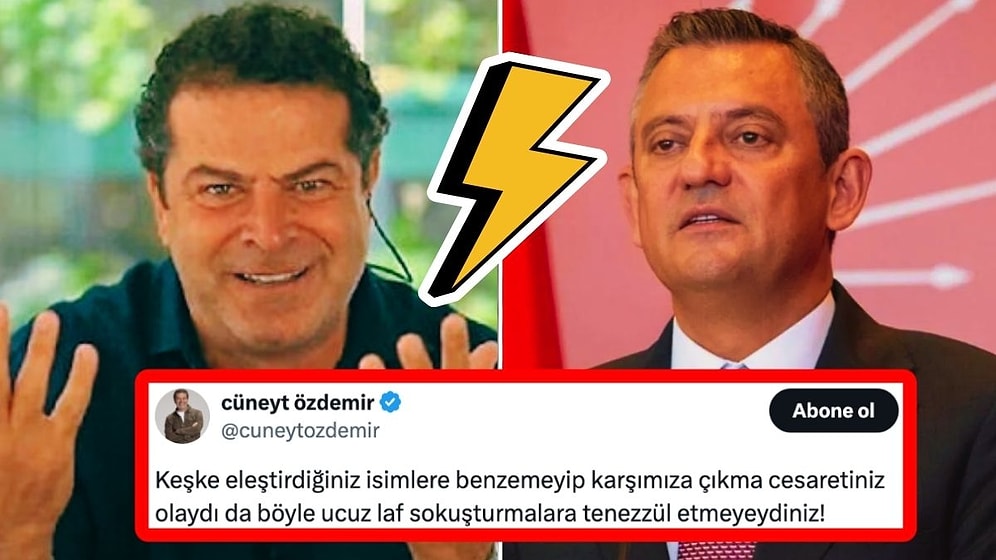 “Hodri Meydan!”: Özgür Özel’in Eleştirisine Gazeteci Cüneyt Özdemir Meydan Okuyarak Cevap Verdi