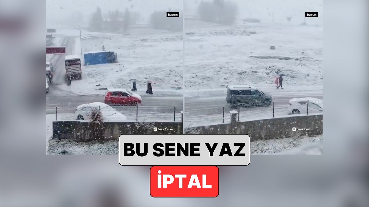 Bu Sene Yaz İptal: Erzurum Mayıs&apos;ın Ortasında Beyaza Büründü