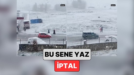 Bu Sene Yaz İptal: Erzurum Mayıs'ın Ortasında Beyaza Büründü