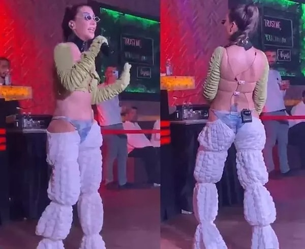 Kendisinin bugün gündemimizde olmasının sebebi son konserinde giydiği tuhaf detaylara sahip kıyafeti.