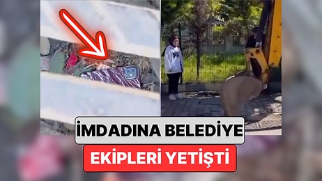Telefonunu Mazgala Düşüren Gencin İmdadına Belediye Ekipleri Yetişti