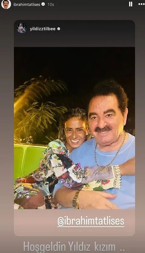 İkili yıllar sonra Bodrum'da barıştığını bu Instagram hikayesiyle ilan etmişti.