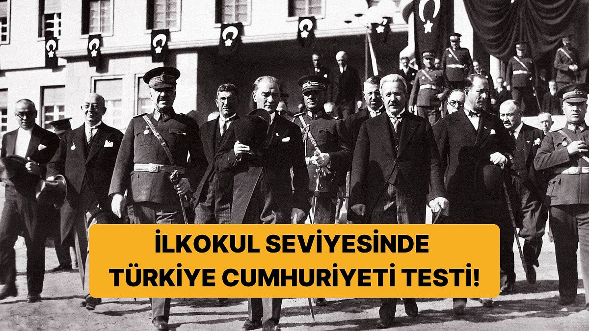 Türkiye Cumhuriyeti Genel Kültür Testinde İlkokul Öğrencileri Bile Full Çekecek!