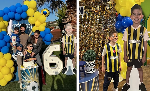 Özellikle pasta seçimleri, doğum günü konseptleri ve ailece uyumlu kombinleriyle manşetlere yerleşen Burak Özçivit ve Fahriye Evcen oğulları Karan'ın yeni yaşını kutladı.