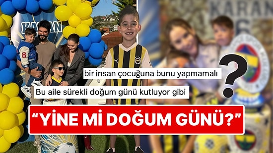 Doğum Günü Organizasyonlarının Aranan Yüzü Fahriye Evcen'den Oğlu Karan'a Fenerbahçe Konseptli Kutlama!