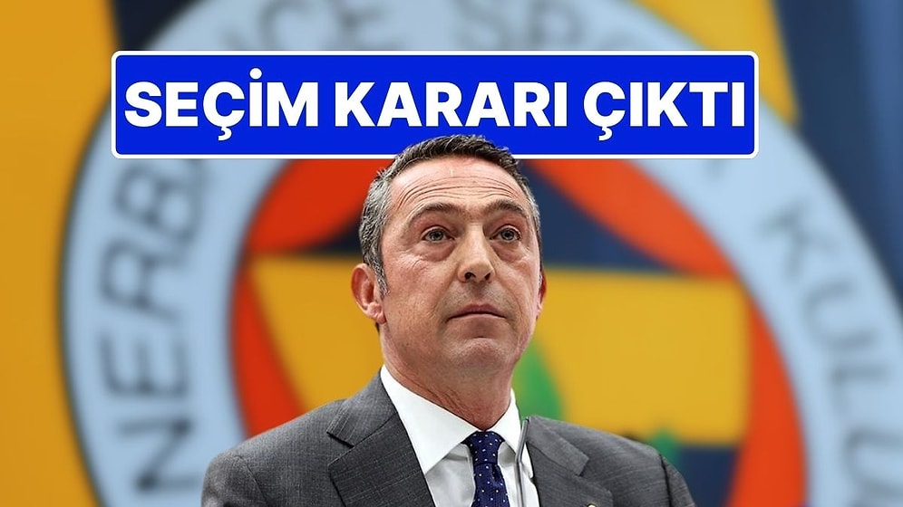 Fenerbahçe Seçime Gidiyor: Ali Koç Seçim Kararı Aldı, Yeniden Aday Olacak!