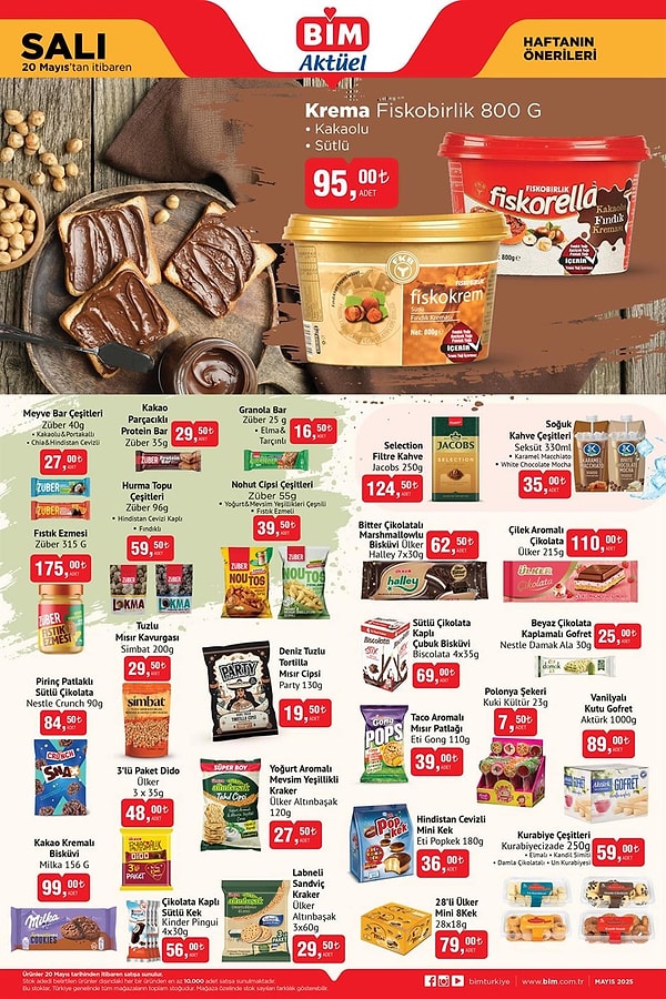 Krema Fiskobirlik 800 gr 95 TL