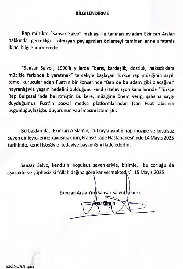 İşte o açıklama: