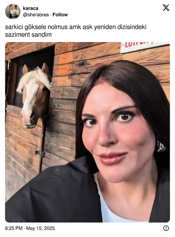 Bu kez at çiftliğinde yaptığı bir paylaşım goygoyculardan nasibini aldı.