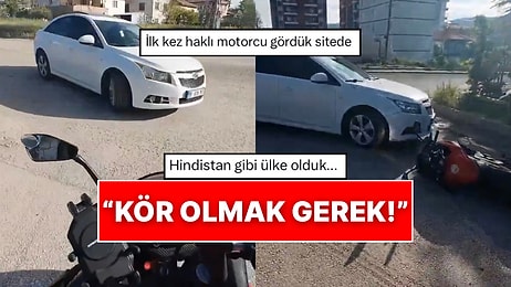 Çankırı’da Bir Motorcu Başına Gelen Talihsiz Kazayı Paylaşarak Sitem Etti: “Sürücü Göz Doktoruna Gitsin”