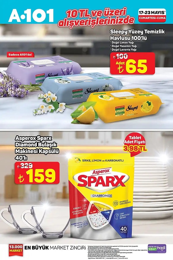 10 TL ve üstü alışverişlerde geçerli;