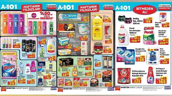 17 Mayıs -24 Mayıs 2025 A101 Haftanın Yıldızları Kataloğu