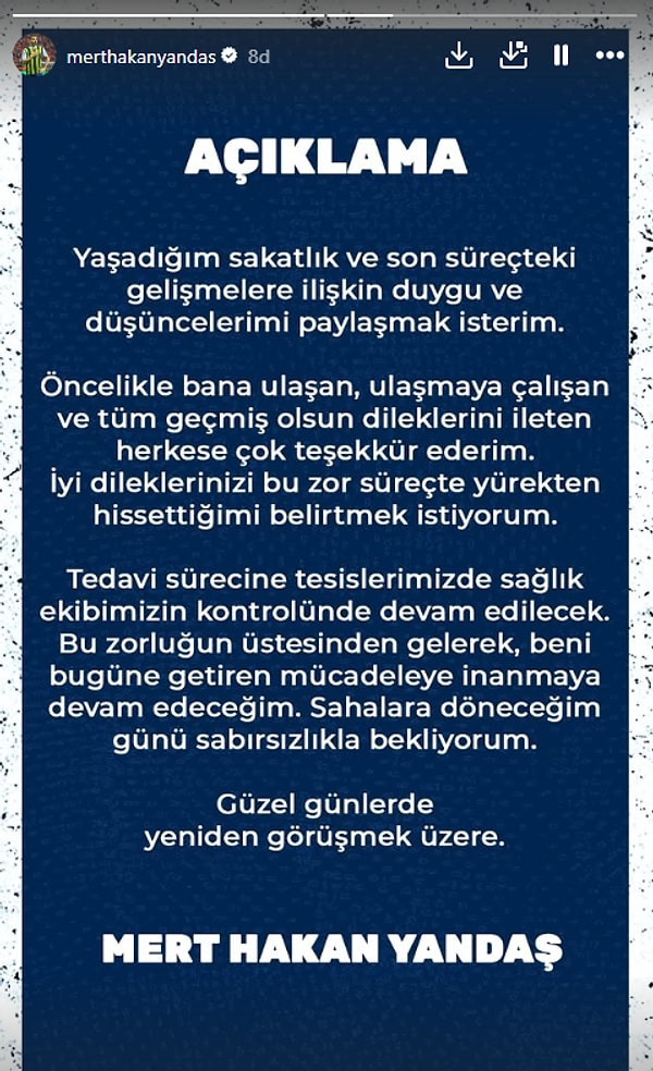 Mert Hakan Yandaş'ın paylaşımı: