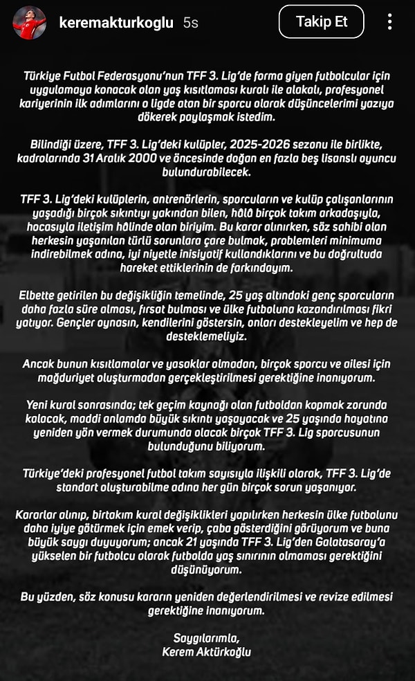 Süper Lig futbolcularından ve milli yıldızlardan da destek geldi.
