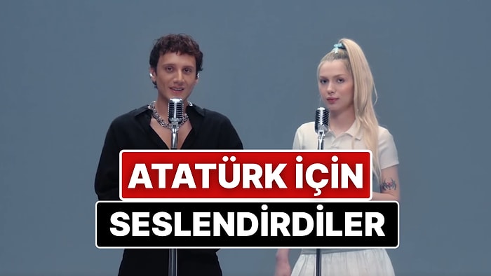 Edis ve Aleyna Tilki'den Duygulandıran Proje: Atatürk'ü Anmak İçin 'Fikrimin İnce Gülü'nü Seslendirdiler!