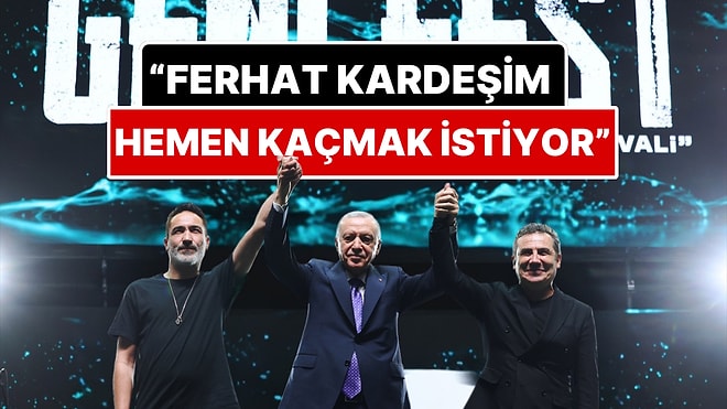 Ferhat Göçer ve Sagopa Kajmer GENÇFEST'te Cumhurbaşkanı Recep Tayyip Erdoğan'la Bir Araya Geldi