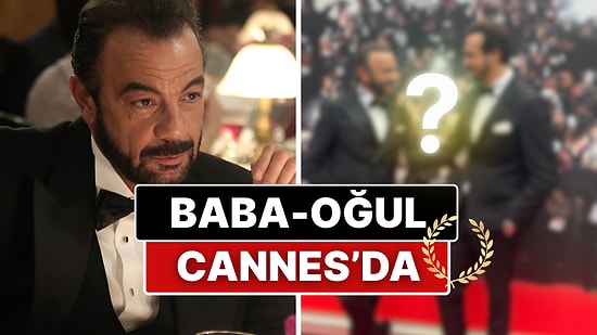Kerem Alışık, Oğlu Sadri ile Birlikte Cannes Film Festivali'nde Karizma Rüzgarı Estirdi!