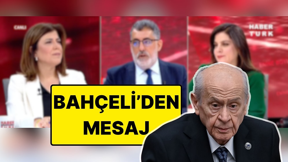Devlet Bahçeli Habertürk Canlı Yayınına Bir Mesaj Gönderdi