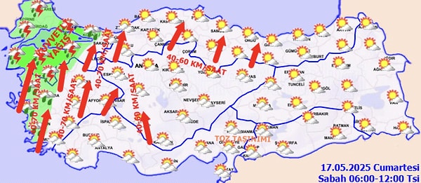 Bugün hava nasıl olacak? 17 Mayıs Cumartesi hava durumu 👇