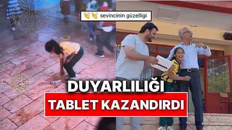 Yerdeki Çöpü Kimin Alacağına Dair Sosyal Deney Yapan Öğretmenler Kazanana Tablet Hediye Etti!