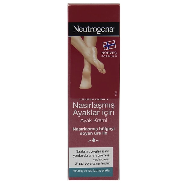 neutrogena norveç formülü nasırlaşmış ayaklar için ayak kremi