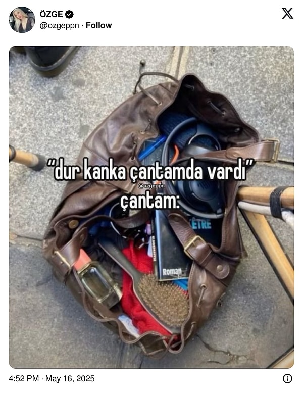 Biz bile çıkabiliriz bu çantadan 👇