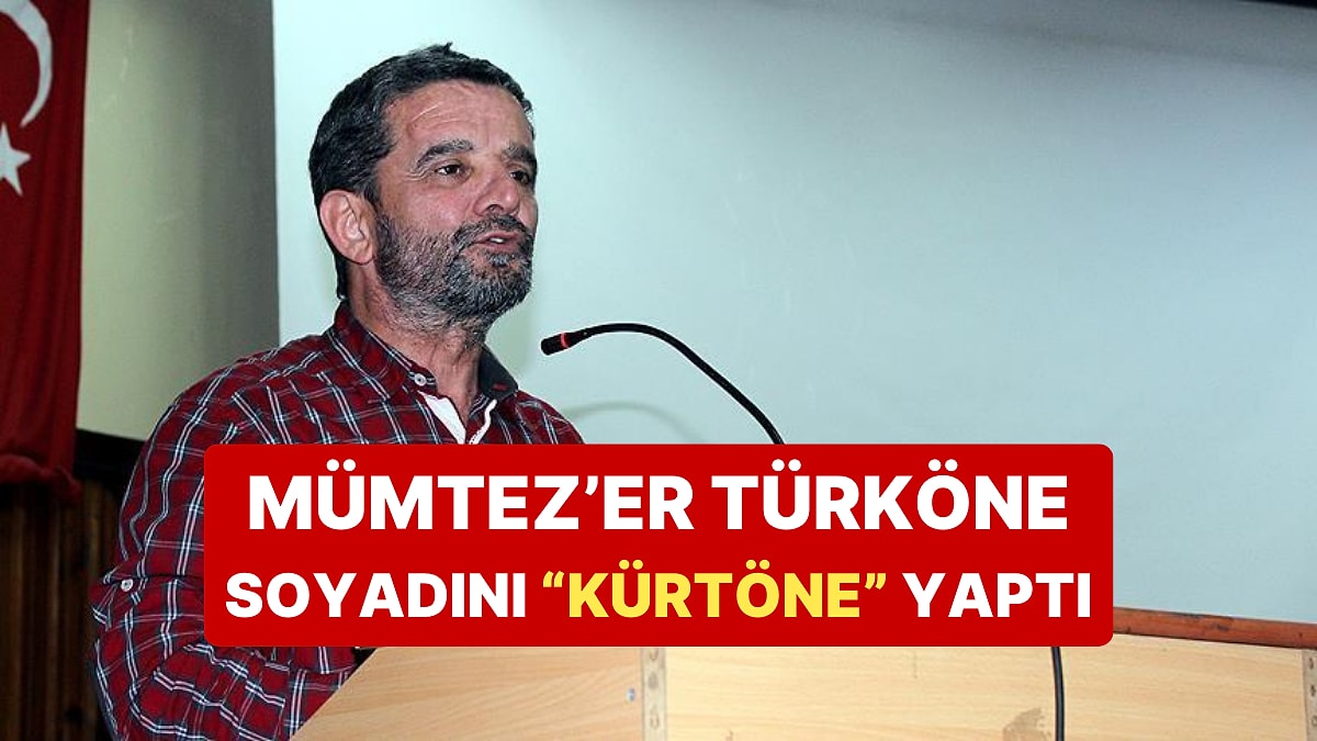 &quot;Bir Kürt Olarak Yaşamaya Karar Verdim&quot; Diyen Mümtaz&apos;er Türköne Soyadını &quot;Kürtöne&quot; Yaptı