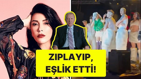 "Zıplamayan Tayyipçi" Sloganı, Sertab Erener'in Ardından Hande Yener Konserinde!