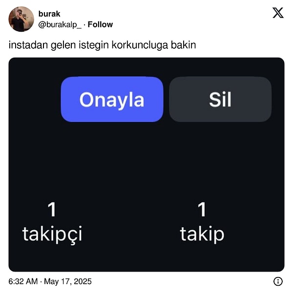 Kabul ettikten sonra sadece 'selam' yazıp gerginliği daha da artıracak.