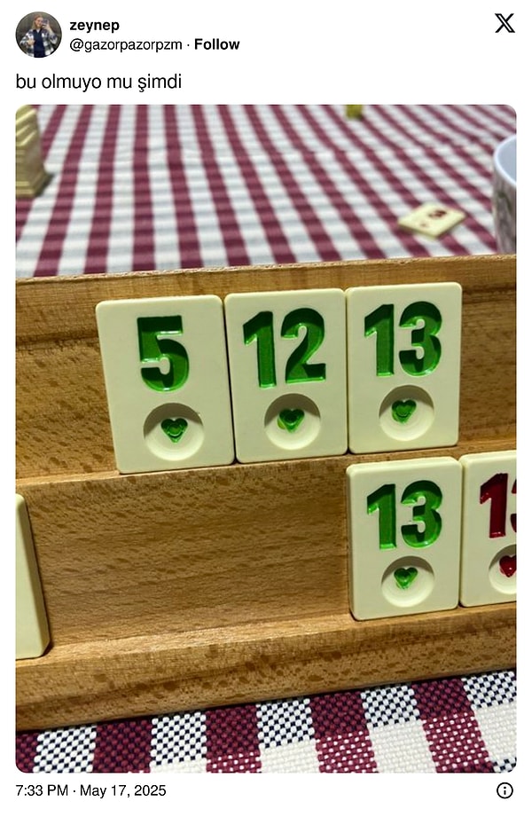 Matematikçiler anlamış yine.