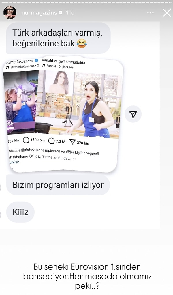 'nurmagazins' sayfasının paylaşımıyla ortaya çıkan detay elbette dikkatlerden kaçmadı.