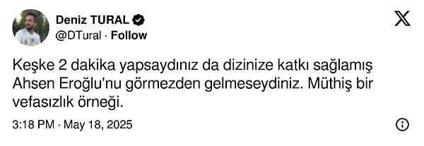 Ahsen Eroğlu'nun videoda yer almaması izleyenlerin tepkisini çekti: