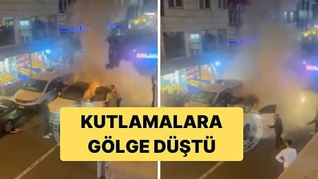 Galatasaray'ın Şampiyonluğunu Kutlayan Taraftarların Aracı Kullanılamaz Hale Geldi