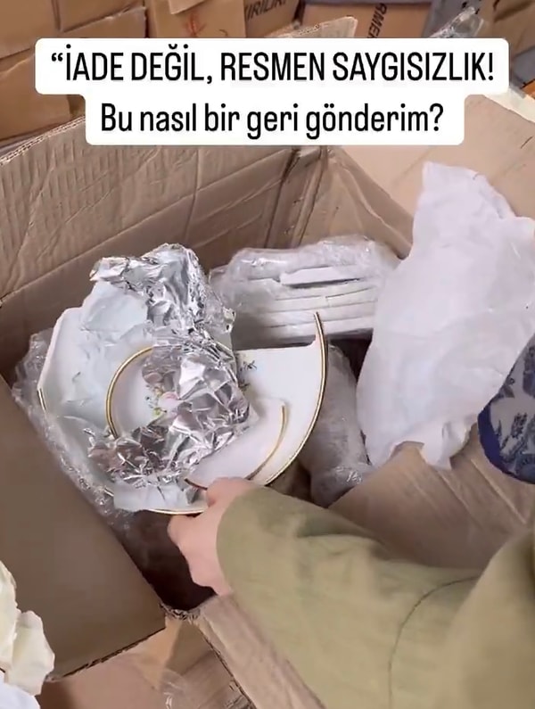Tabakların gönderim şekli işletmeyi öfkelendirmişti. Görseli
