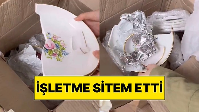 Aldığı Tabakları Kullandıktan Sonra İade Etmek İsteyen Müşteri Paramparça Halde Yolladı
